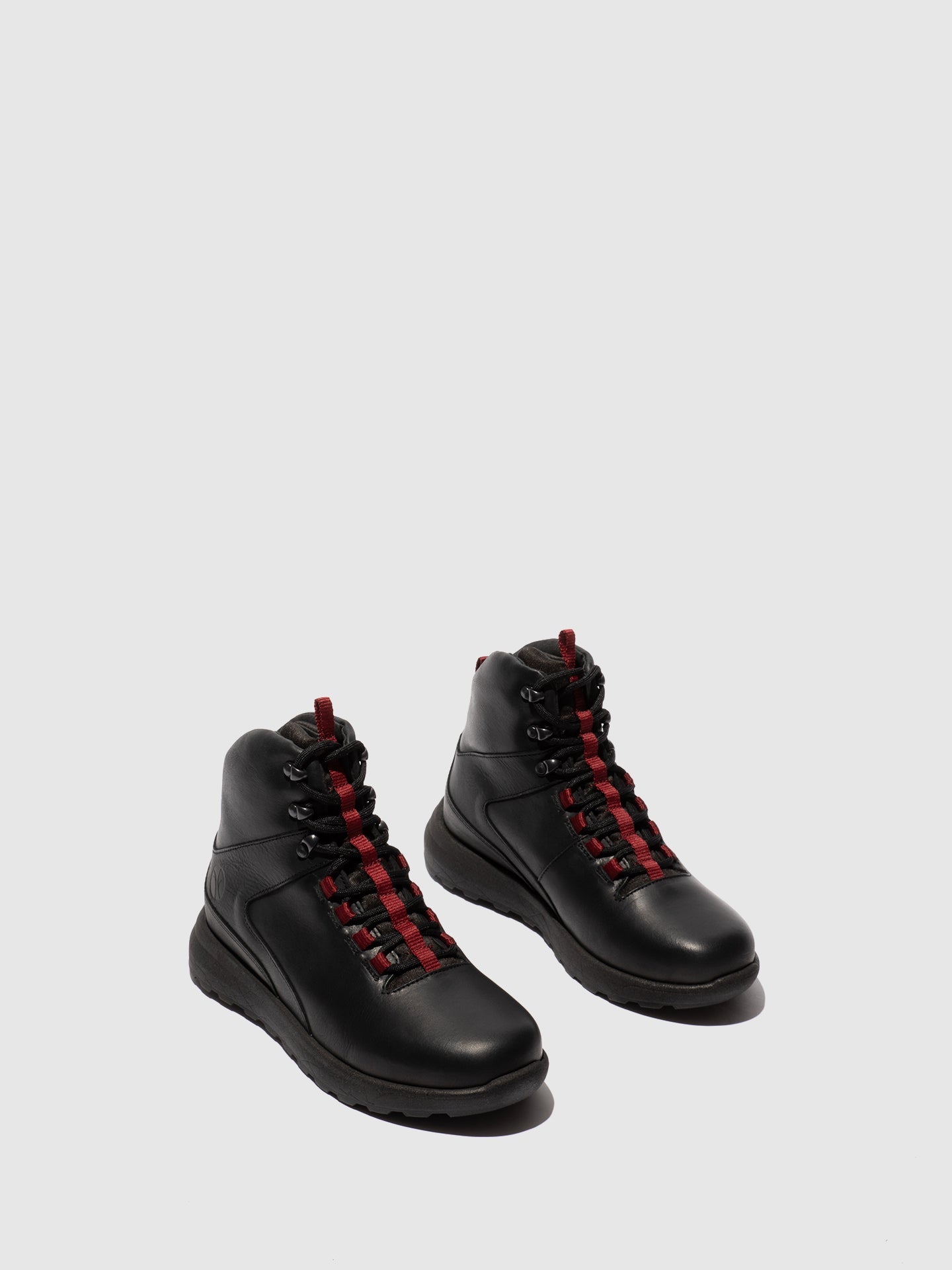 Botins com Atacadores em Pele Fred & Frederico RAIK Preto