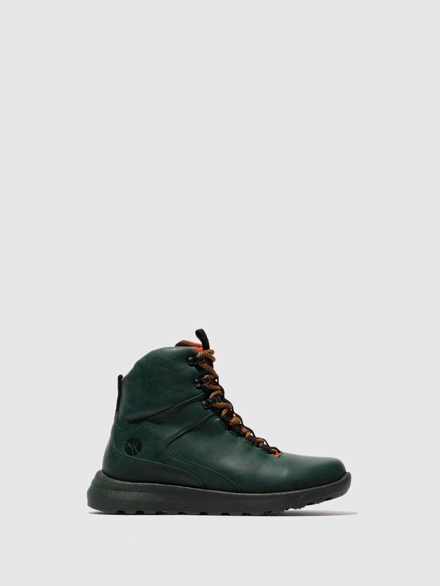 Botins com Atacadores em Pele Fred & Frederico RAIK Verde e Brick