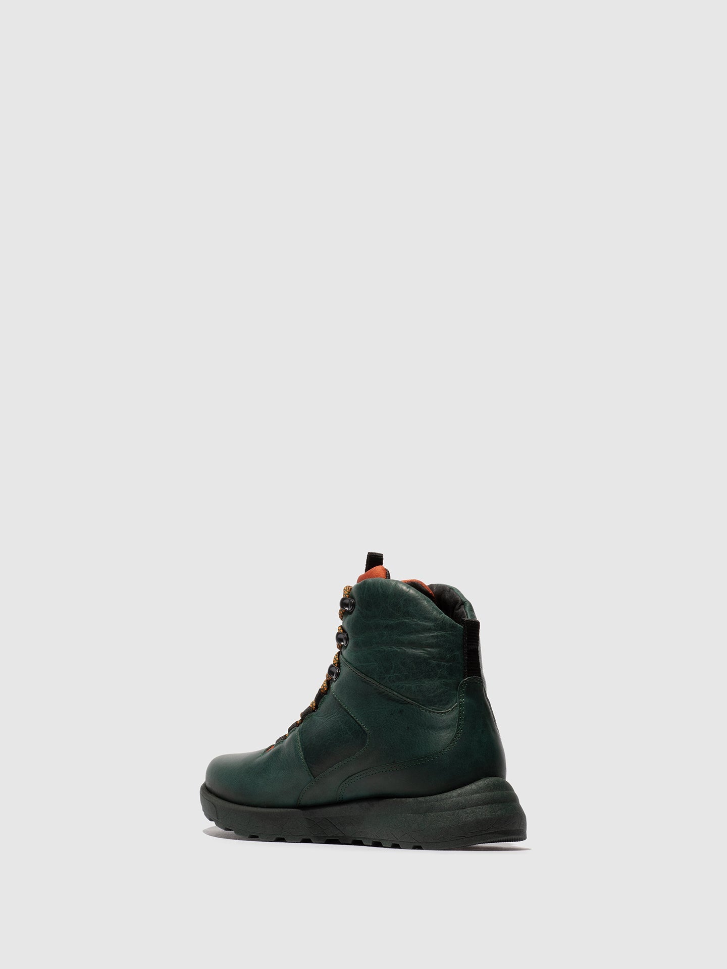 Botins com Atacadores em Pele Fred & Frederico RAIK Verde e Brick