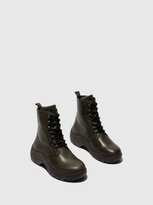 Botins com Atacadores em Pele Fred & Frederico REWU Diesel
