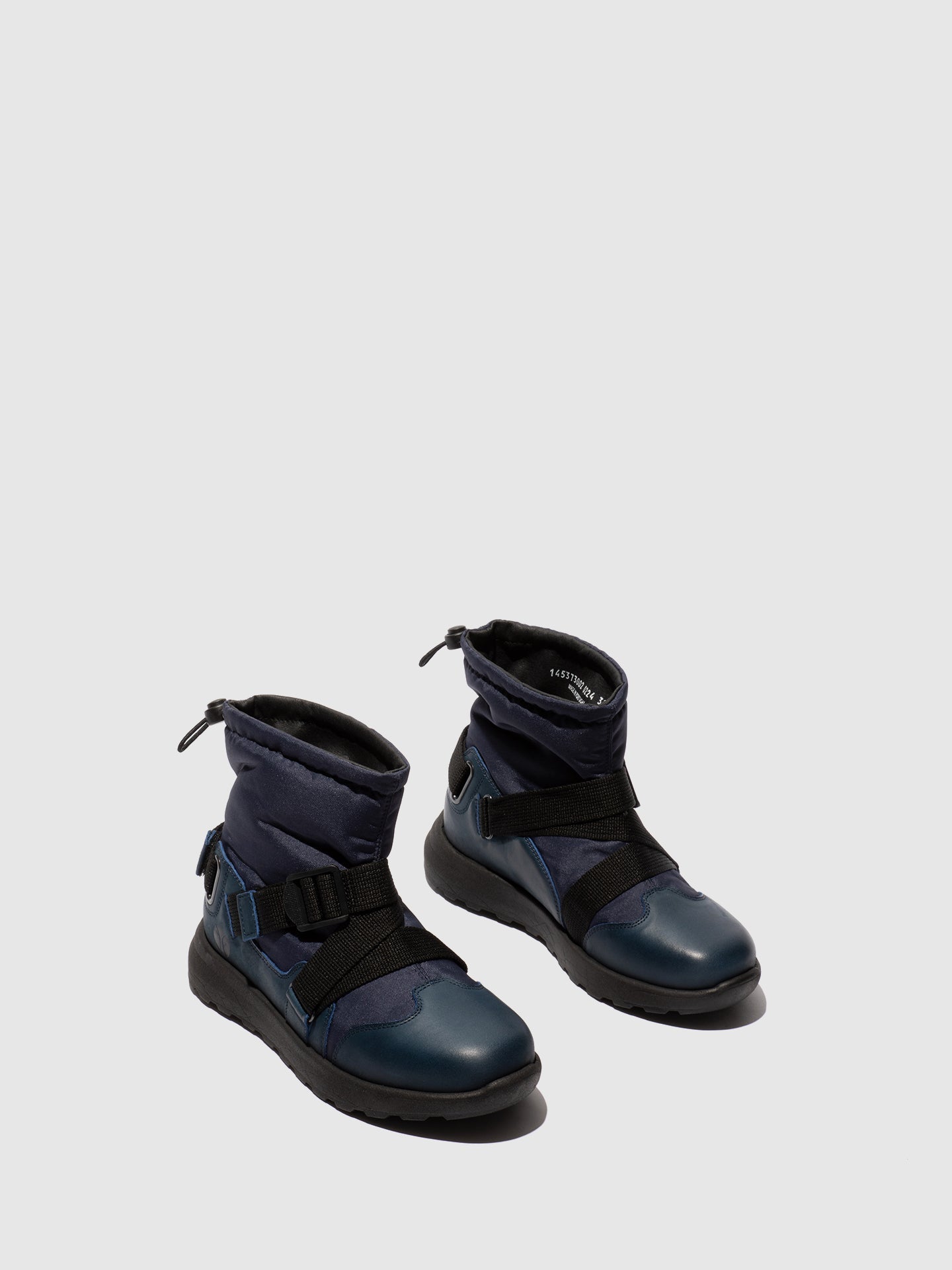 Botins com Fivela em Nylon e Pele Fred & Frederico RIGE Azul