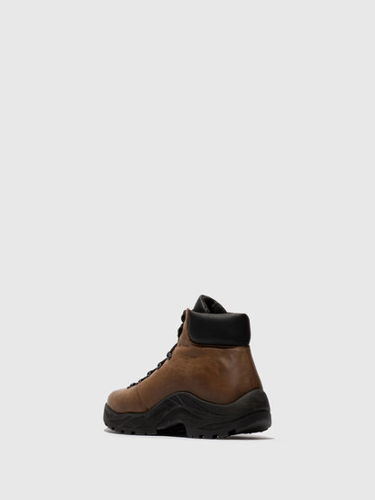 Botins com Atacadores em Pele Fred & Frederico RIXE Camel