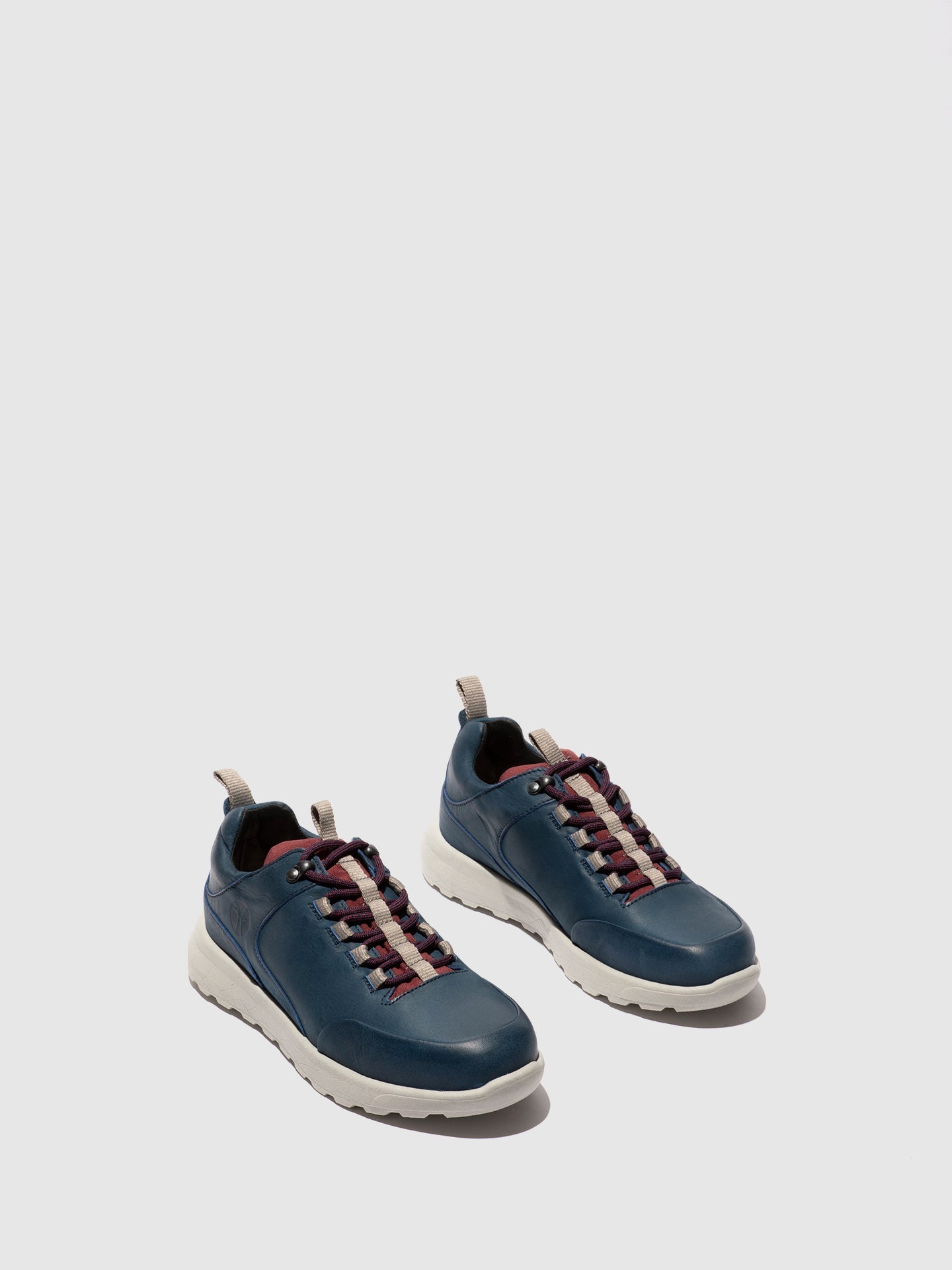 Sapatos com Atacadores em Pele Fred & Frederico ROFY Azul e Bordô