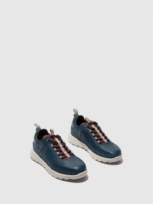 Sapatos com Atacadores em Pele Fred & Frederico ROFY Azul e Bordô