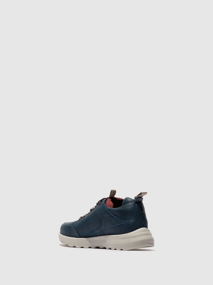 Sapatos com Atacadores em Pele Fred & Frederico ROFY Azul e Bordô