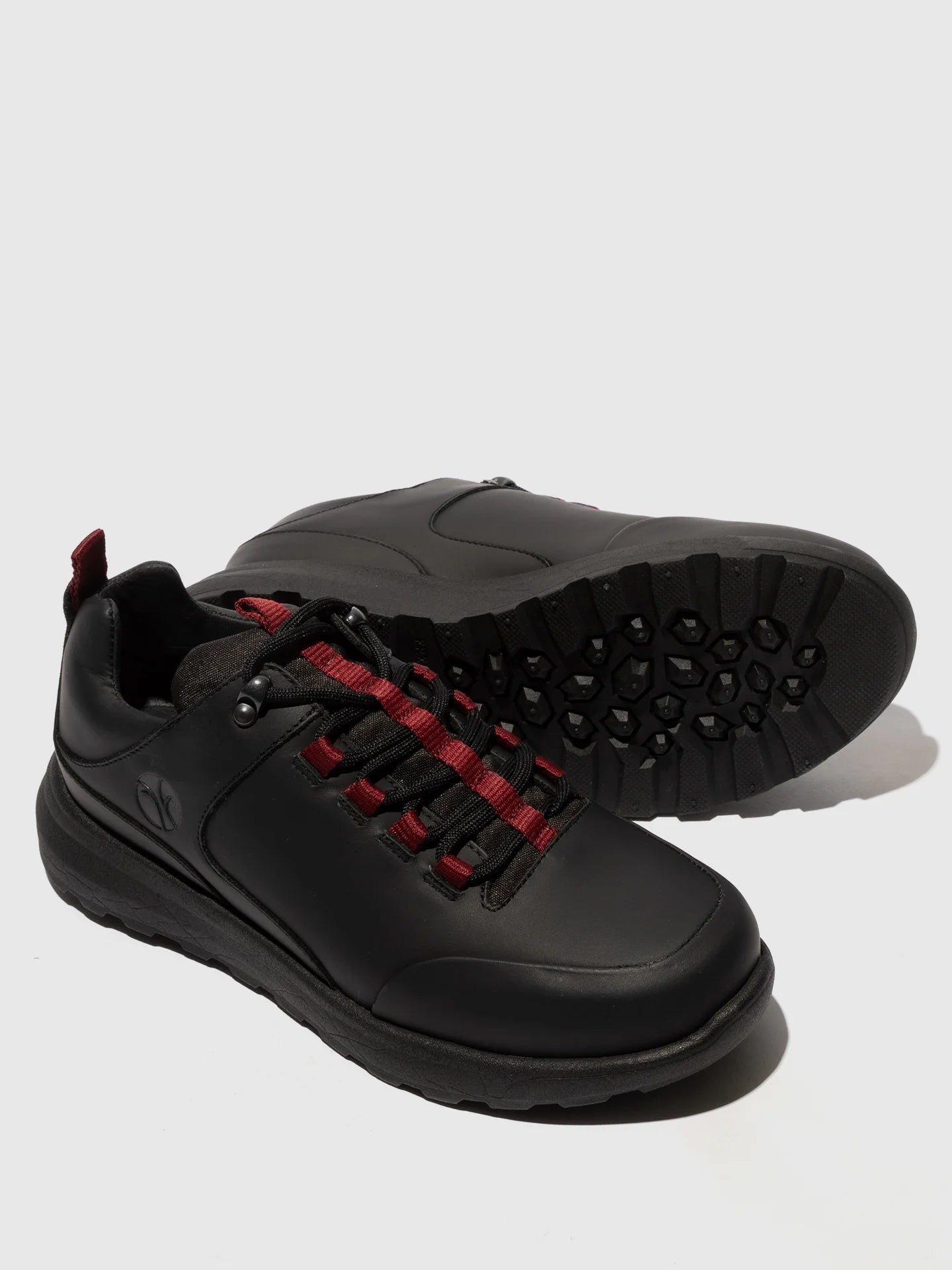 Sapatos com Atacadores em Pele Fred & Frederico ROFY Preto e Bordô