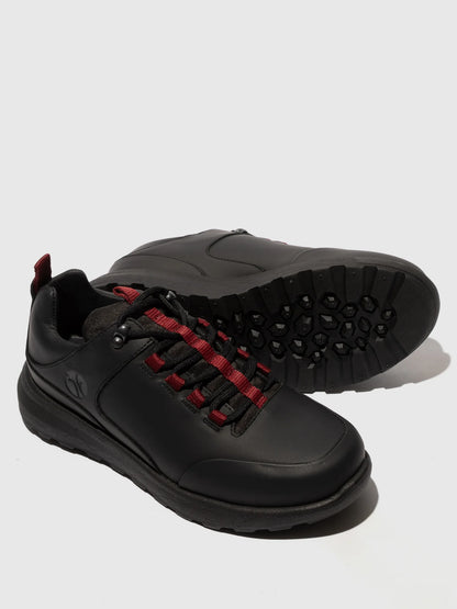 Sapatos com Atacadores em Pele Fred & Frederico ROFY Preto e Bordô