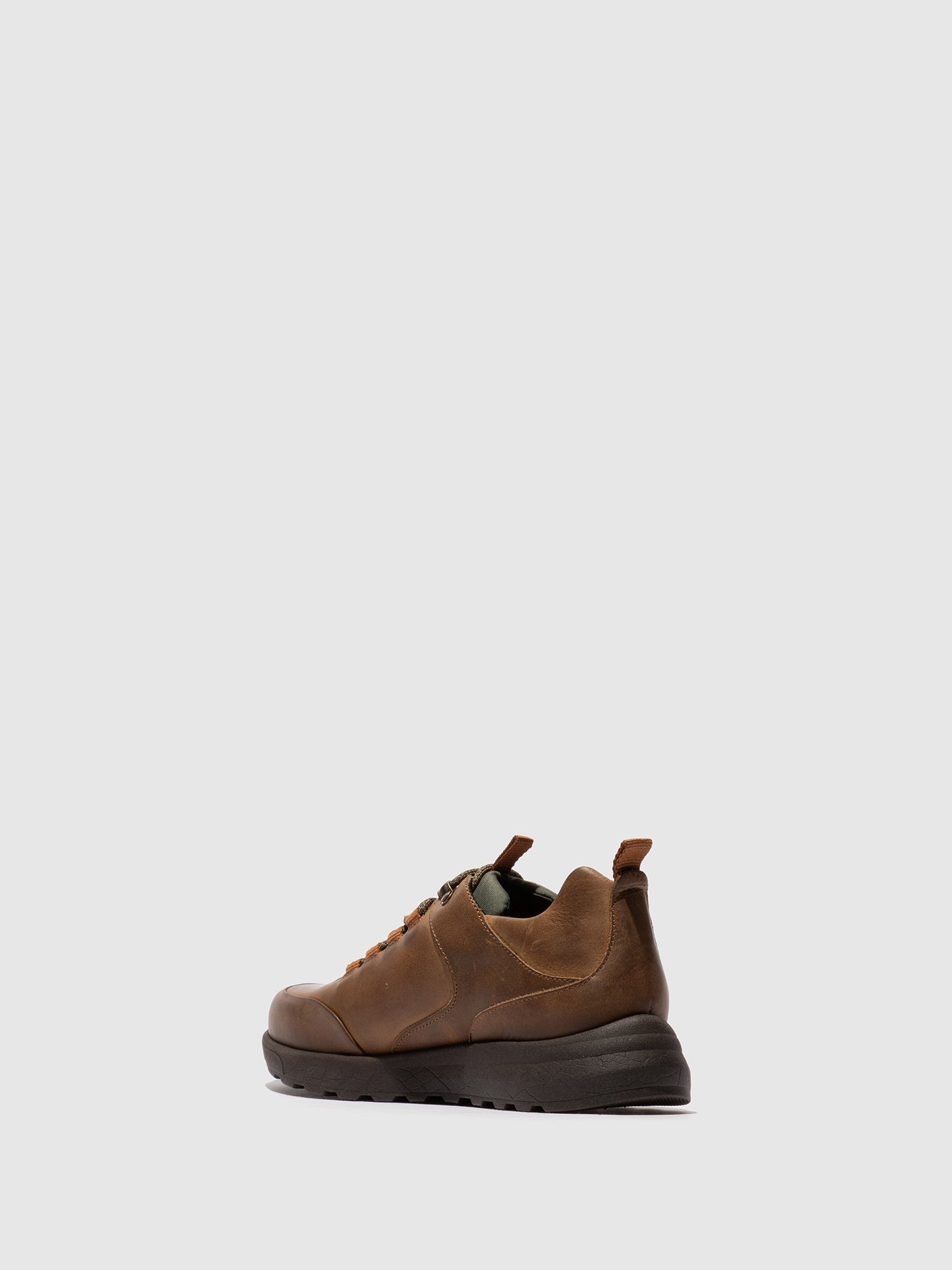 Sapatos com Atacadores em Pele Fred & Frederico ROFY Camel Khaki