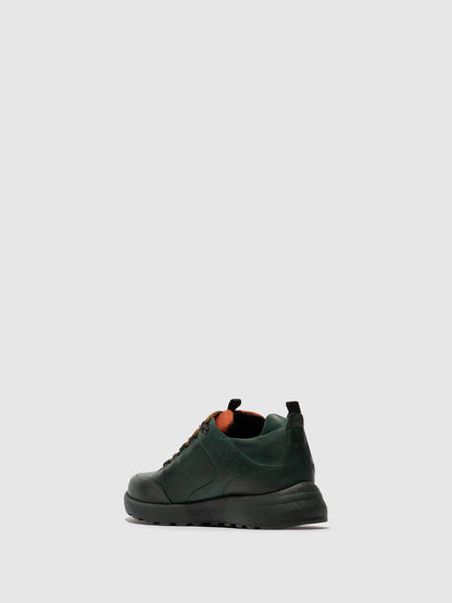 Sapatos com Atacadores em Pele Fred & Frederico ROFY Verde e Brick