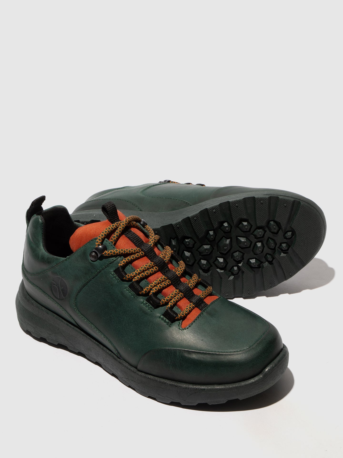 Sapatos com Atacadores em Pele Fred & Frederico ROFY Verde e Brick