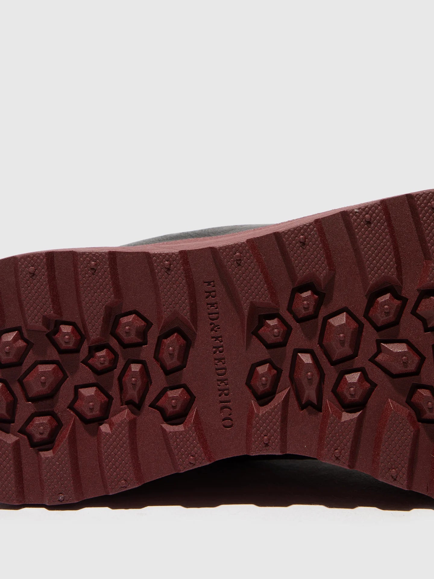 Botins Chelsea em Pele Fred & Frederico RURL Bordô e Preto