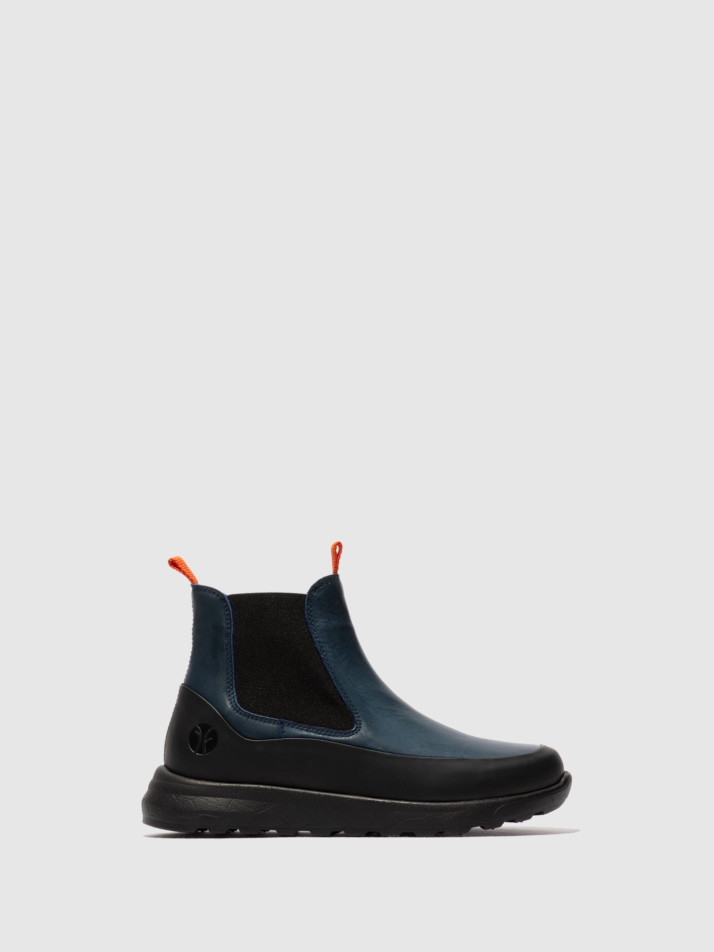 Botins Chelsea em Pele Fred & Frederico RURL Preto e Azul