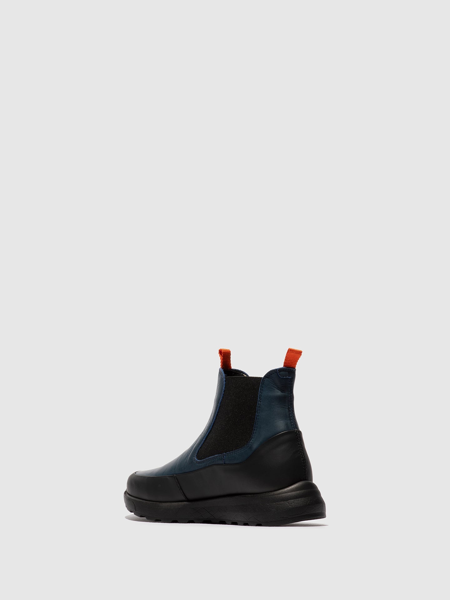 Botins Chelsea em Pele Fred & Frederico RURL Preto e Azul
