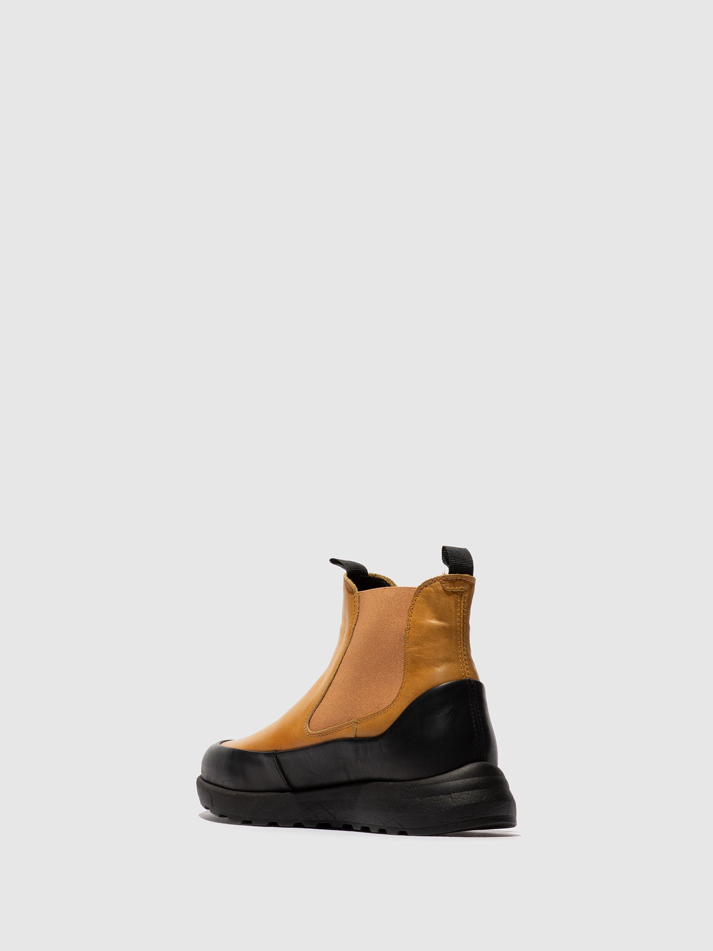 Botins Chelsea em Pele Fred & Frederico RURL Amarelo e Preto