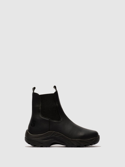Botins Chelsea em Pele Fred & Frederico RUUG Preto