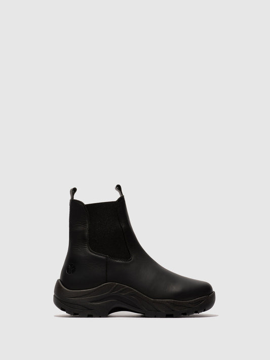 Botins Chelsea em Pele Fred & Frederico RUUG Preto