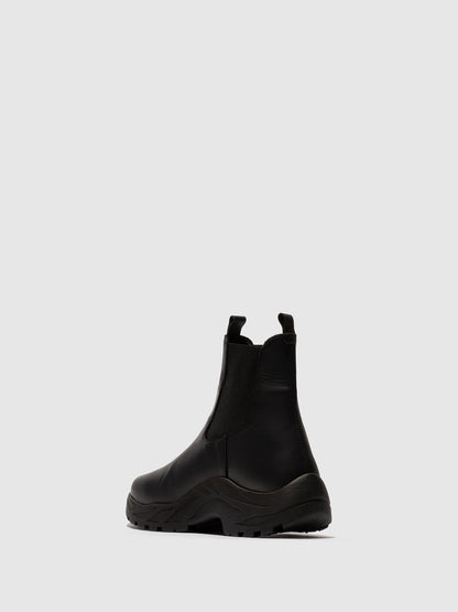 Botins Chelsea em Pele Fred & Frederico RUUG Preto