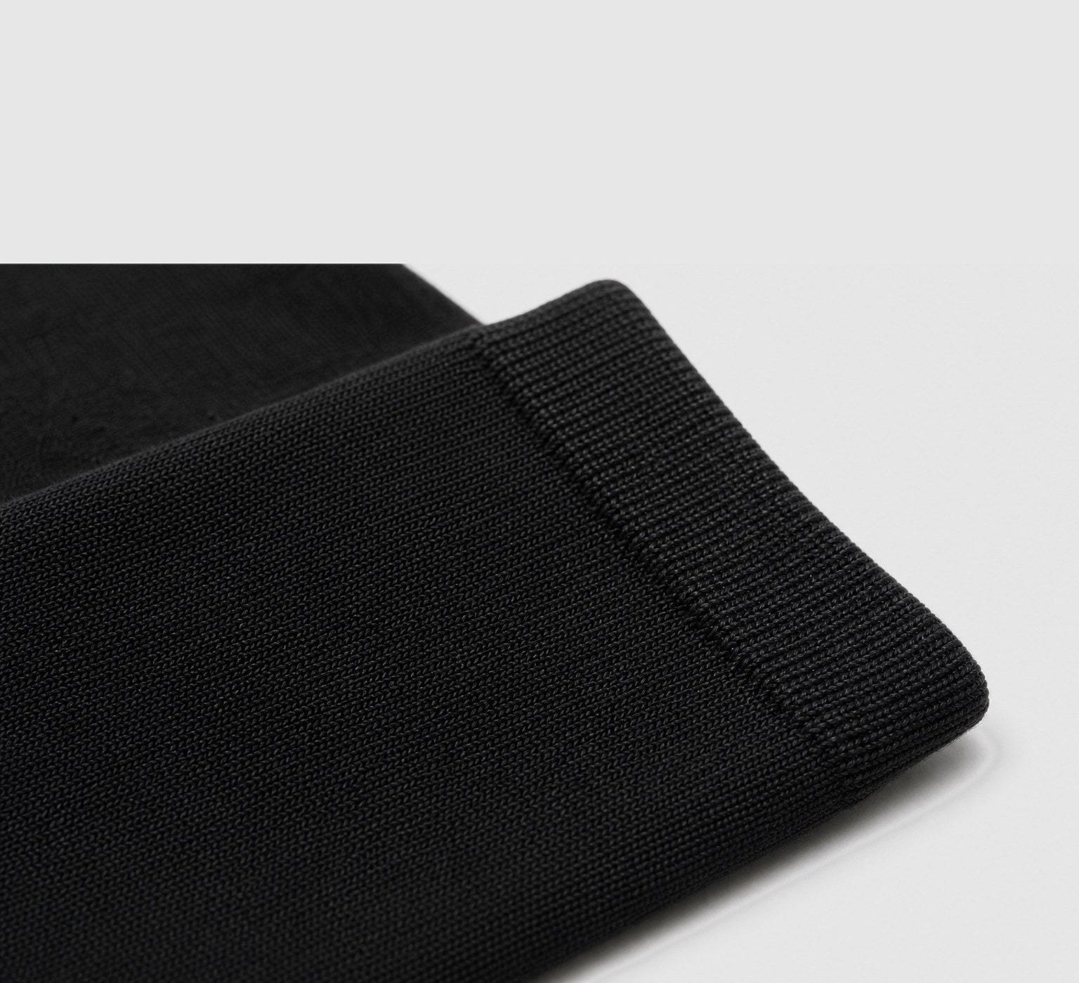 Meias de Bambu com Punho Anti-Pressão Preto
