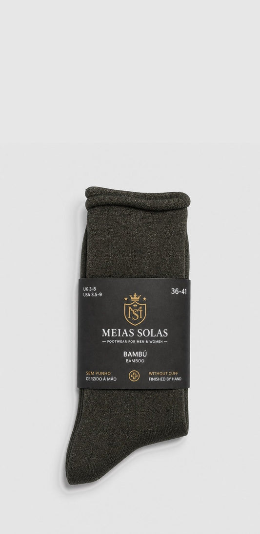 Meias de Bambu com Punho Medicinal Antracite