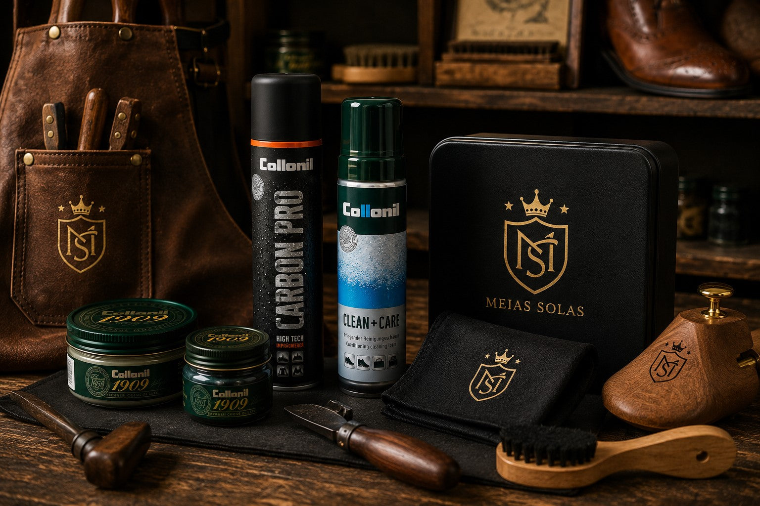 Produtos Collonil para cuidado e proteção do calçado