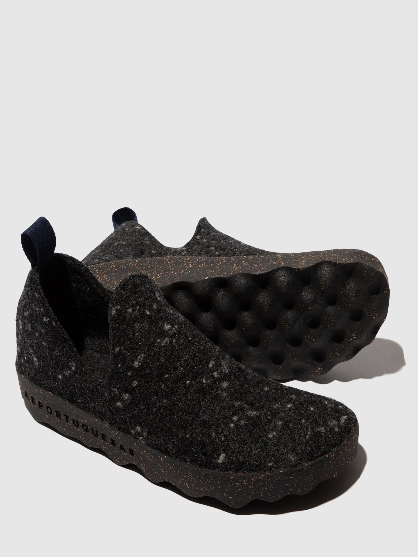 Sapatos abotinados em burel As Portuguesas City antracite