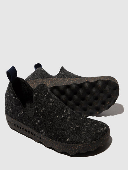 Sapatos abotinados em burel As Portuguesas City antracite